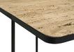 Elyna Travertine/Black Square Accent Table - 935855 - Vega Furniture