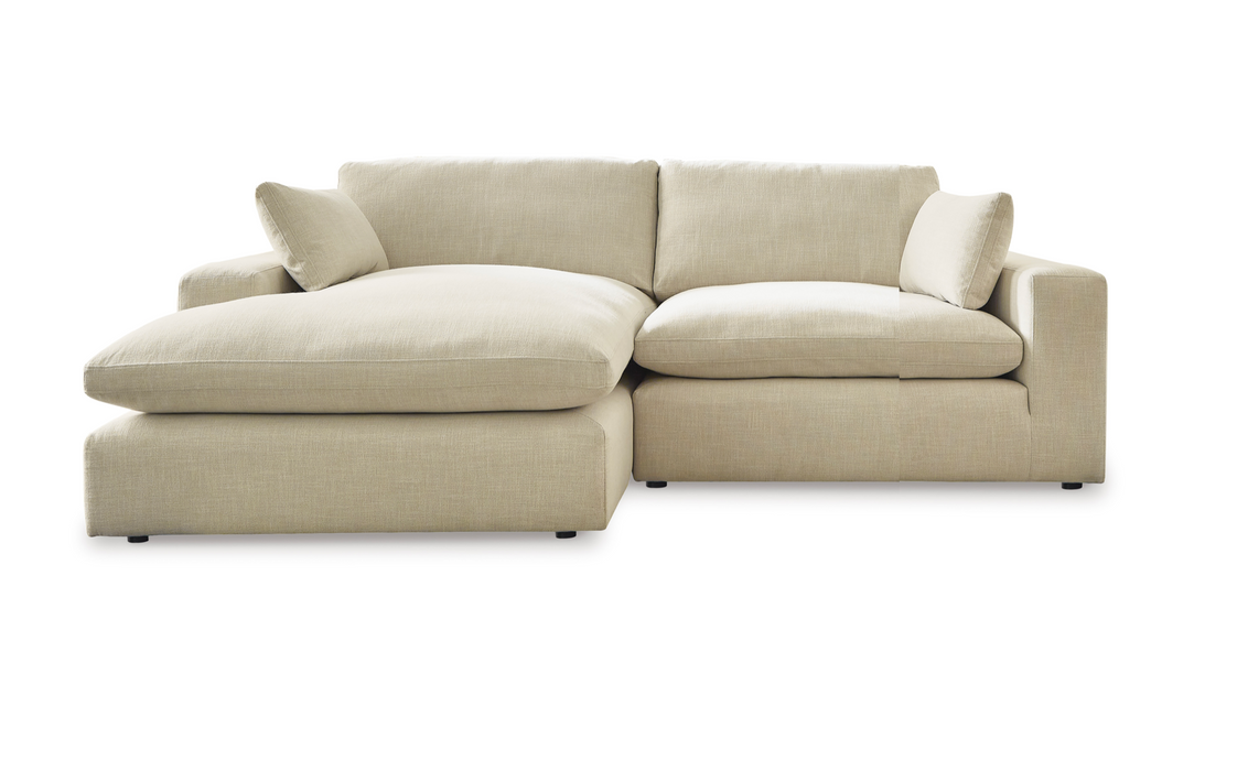 Elyza Linen 2-Piece LAF Chaise Sectional - SET | 1000616 | 1000665 - Vega Furniture