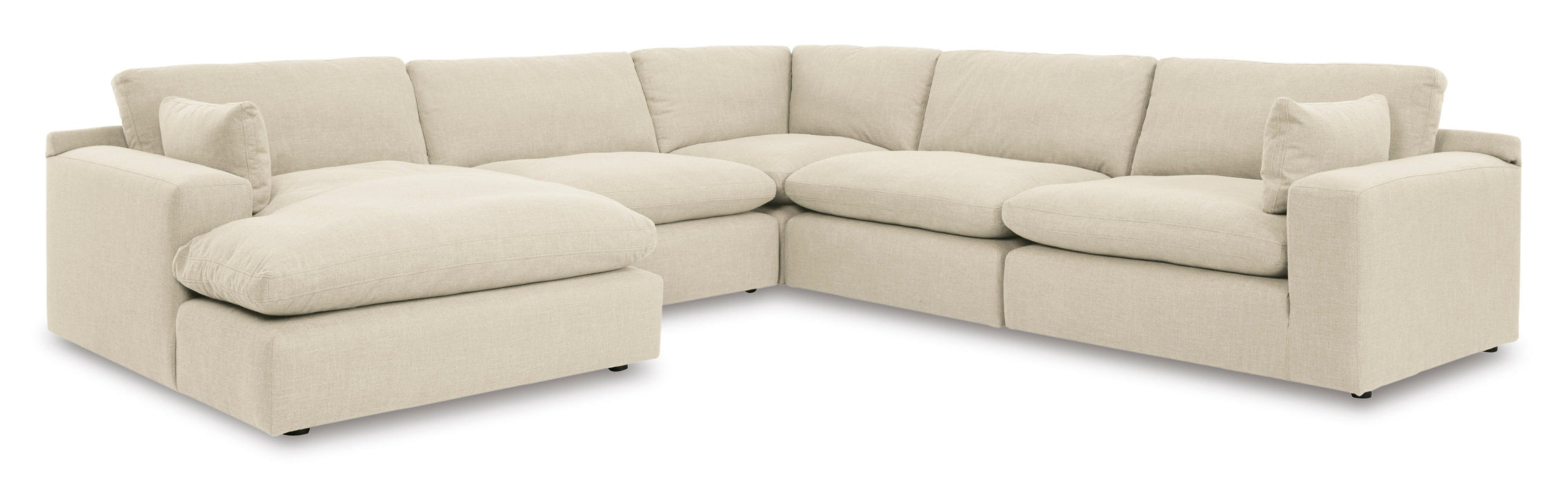Elyza Linen 5-Piece LAF Sectional - SET | 1000616 | 1000665 | 1000677 | 1000646(2) | 1000608 - Vega Furniture