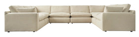 Elyza Linen 8-Piece Sectional - SET | 1000664 | 1000665 | 1000677(2) | 1000646(4) - Vega Furniture