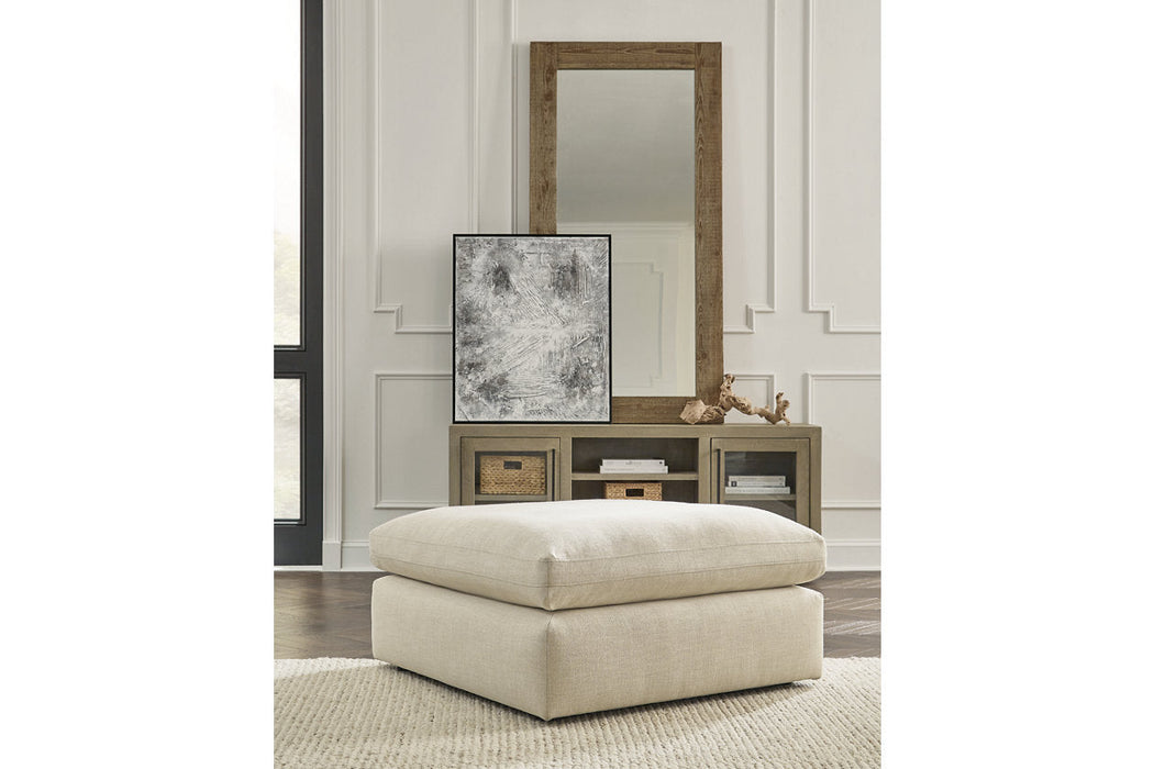 Elyza Linen Oversized Accent Ottoman - 1000608 - Vega Furniture