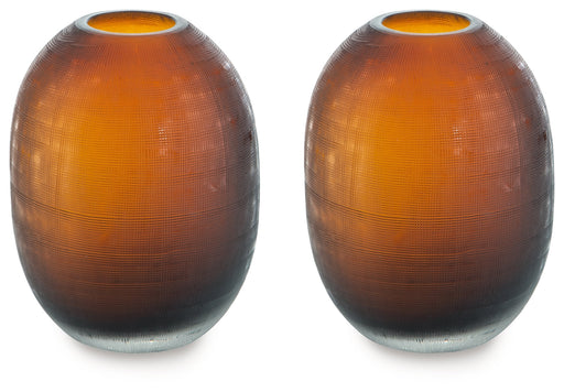 Embersen Amber Vase, Set of 2 - A2900001 - Vega Furniture