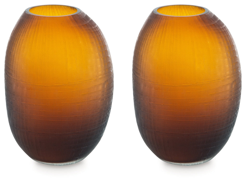 Embersen Amber Vase, Set of 2 - A2900002 - Vega Furniture