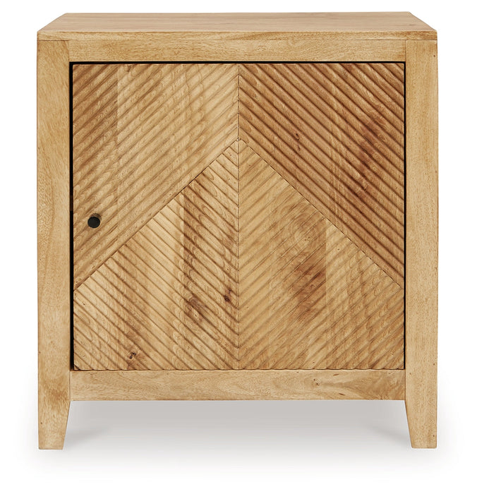 Emberton Light Brown Accent Cabinet - A4000617 - Vega Furniture