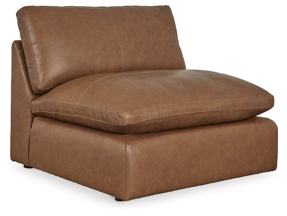 Emilia Caramel Armless Chair - 3090146 - Vega Furniture