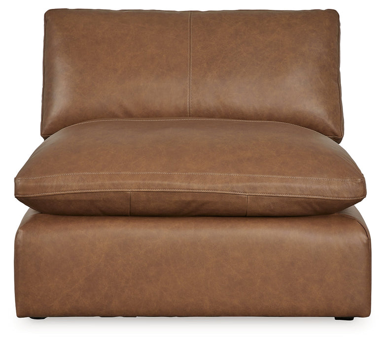 Emilia Caramel Armless Chair - 3090146 - Vega Furniture