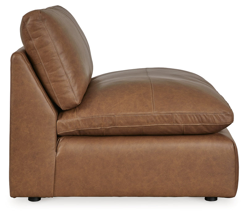 Emilia Caramel Armless Chair - 3090146 - Vega Furniture