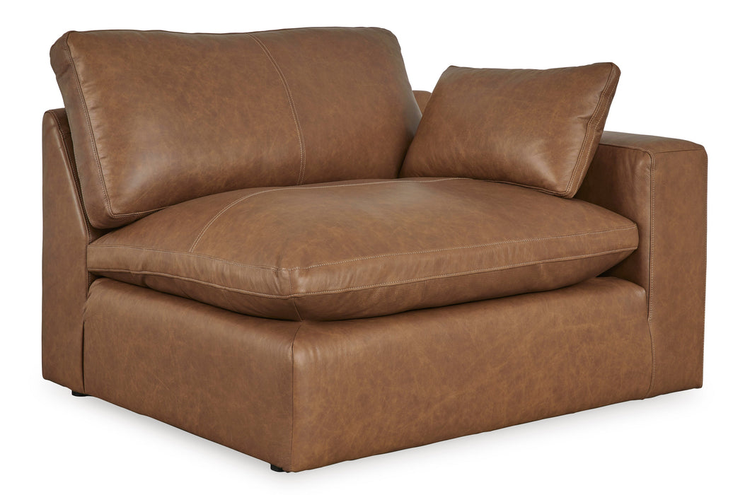 Emilia Caramel Leather 2-Piece Loveseat - SET | 3090164 | 3090165 - Vega Furniture