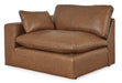 Emilia Caramel Leather 3-Piece Sectional with Ottoman - SET | 3090164 | 3090165 | 3090108 - Vega Furniture