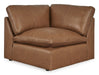 Emilia Caramel Leather 4-Piece Sectional - SET | 3090164 | 3090165 | 3090146 | 3090177 - Vega Furniture