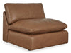 Emilia Caramel Leather 4-Piece Sectional - SET | 3090164 | 3090165 | 3090146 | 3090177 - Vega Furniture