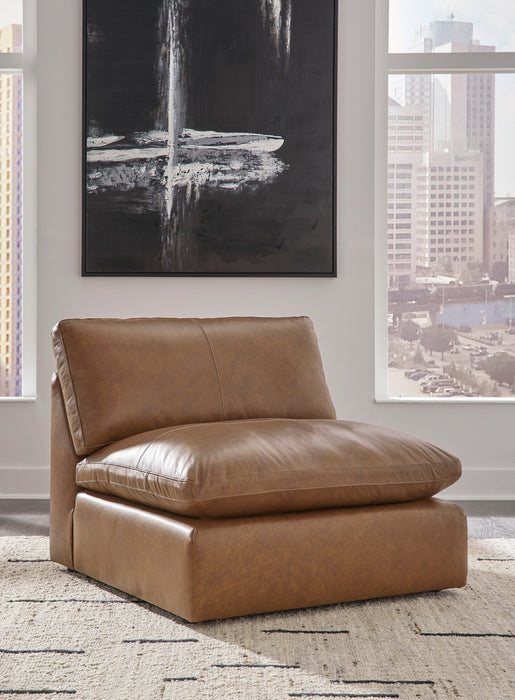 Emilia Caramel Leather 7-Piece Sectional - SET | 3090164 | 3090165 | 3090177 | 3090146 | 3090146 | 3090146 | 3090146 - Vega Furniture