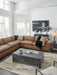 Emilia Caramel Leather 7-Piece Sectional - SET | 3090164 | 3090165 | 3090177 | 3090146 | 3090146 | 3090146 | 3090146 - Vega Furniture