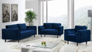 Emily Blue Velvet Sofa - 625Navy-S - Vega Furniture