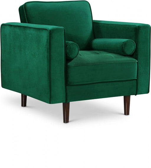 Emily Green Velvet Chair - 625Green-C - Vega Furniture