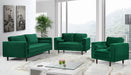 Emily Green Velvet Loveseat - 625Green-L - Vega Furniture