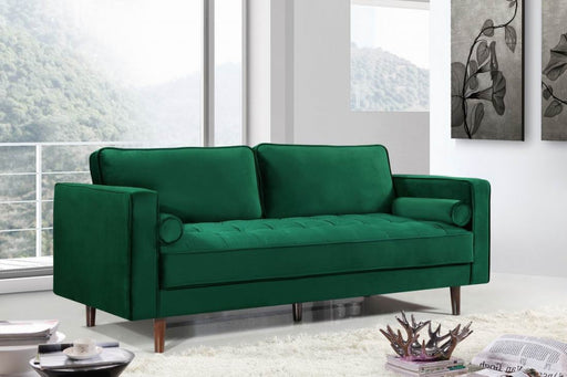 Emily Green Velvet Sofa - 625Green-S - Vega Furniture