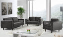 Emily Grey Velvet Loveseat - 625Grey-L - Vega Furniture