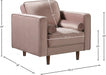 Emily Pink Velvet Chair - 625Pink-C - Vega Furniture