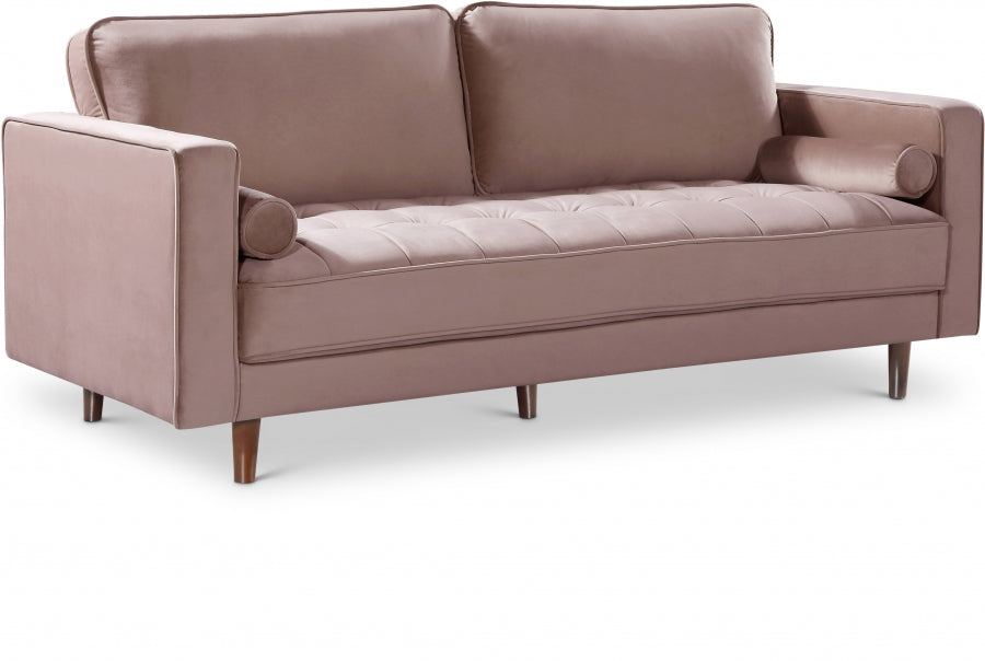Emily Pink Velvet Sofa - 625Pink-S - Vega Furniture