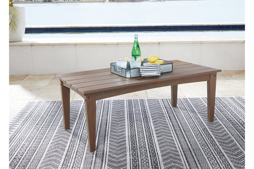 Emmeline Brown Outdoor Coffee Table - P420-701 - Vega Furniture