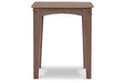 Emmeline Brown Outdoor End Table - P420-702 - Vega Furniture