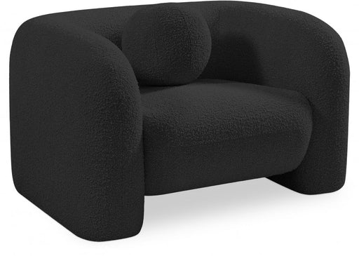 Emory Boucle Fabric Chair Black - 139Black-C - Vega Furniture