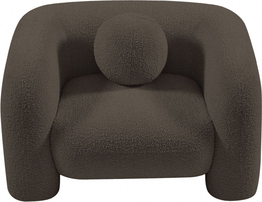 Emory Boucle Fabric Chair Brown - 139Brown-C - Vega Furniture