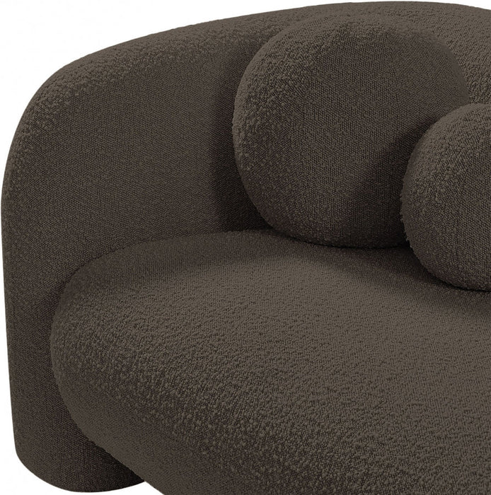 Emory Boucle Fabric Chair Brown - 139Brown-C - Vega Furniture