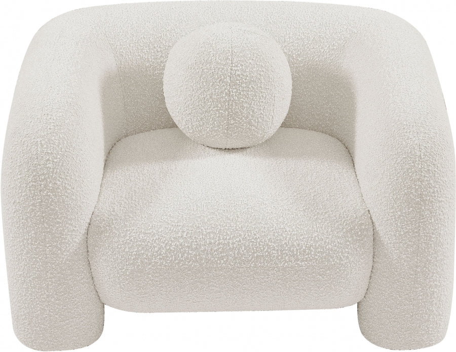 Emory Boucle Fabric Chair Cream - 139Cream-C - Vega Furniture