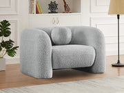 Emory Boucle Fabric Chair Grey - 139Grey-C - Vega Furniture