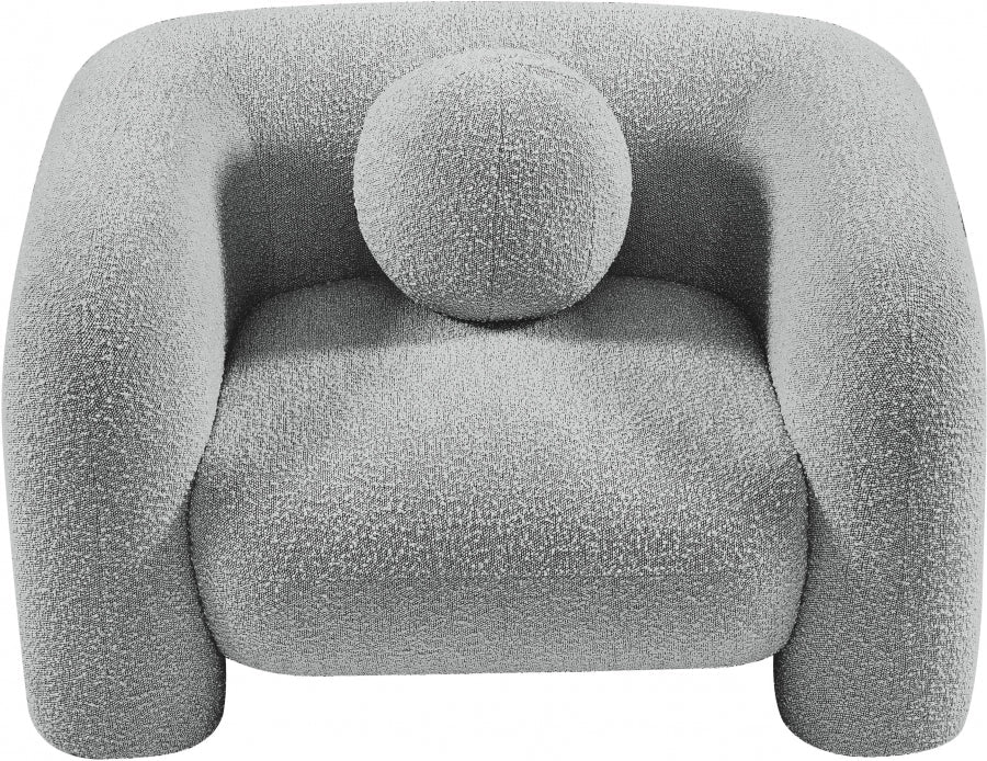 Emory Boucle Fabric Chair Grey - 139Grey-C - Vega Furniture