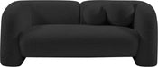 Emory Boucle Fabric Loveseat Black - 139Black-L - Vega Furniture