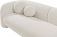 Emory Boucle Fabric Loveseat Cream - 139Cream-L - Vega Furniture