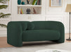 Emory Boucle Fabric Loveseat Green - 139Green-L - Vega Furniture