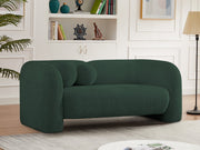 Emory Boucle Fabric Loveseat Green - 139Green-L - Vega Furniture