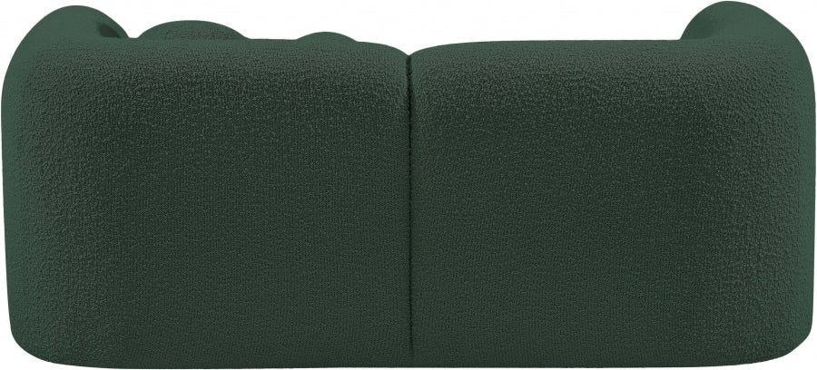 Emory Boucle Fabric Loveseat Green - 139Green-L - Vega Furniture