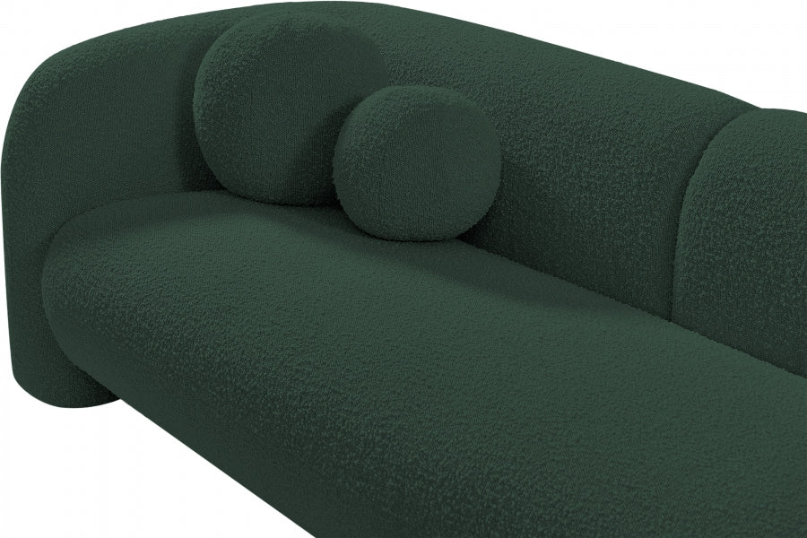 Emory Boucle Fabric Loveseat Green - 139Green-L - Vega Furniture