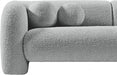 Emory Boucle Fabric Loveseat Grey - 139Grey-L - Vega Furniture
