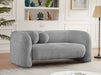 Emory Boucle Fabric Loveseat Grey - 139Grey-L - Vega Furniture