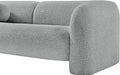 Emory Boucle Fabric Loveseat Grey - 139Grey-L - Vega Furniture