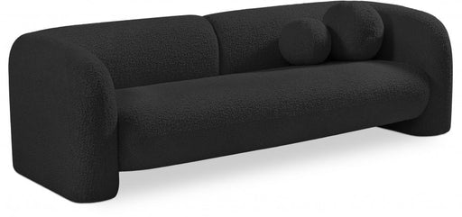 Emory Boucle Fabric Sofa Black - 139Black-S - Vega Furniture