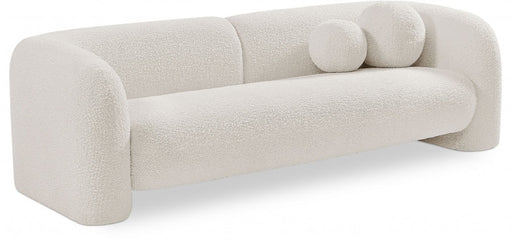 Emory Boucle Fabric Sofa Cream - 139Cream-S - Vega Furniture