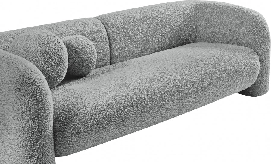 Emory Boucle Fabric Sofa Grey - 139Grey-S - Vega Furniture