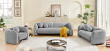 Emory Boucle Fabric Sofa Grey - 139Grey-S - Vega Furniture