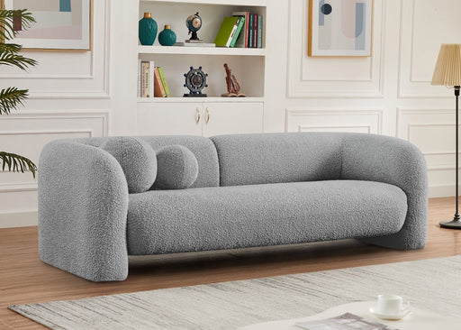 Emory Boucle Fabric Sofa Grey - 139Grey-S - Vega Furniture