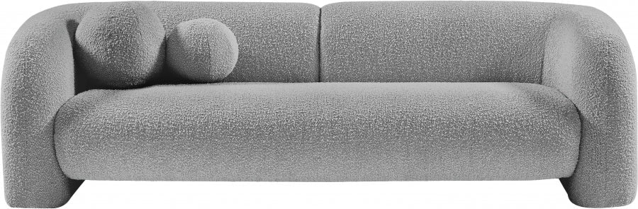 Emory Boucle Fabric Sofa Grey - 139Grey-S - Vega Furniture