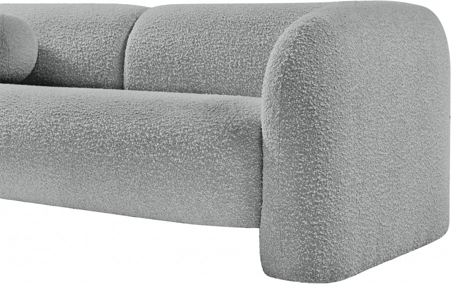 Emory Boucle Fabric Sofa Grey - 139Grey-S - Vega Furniture