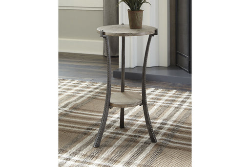 Enderton White Wash/Pewter Accent Table - A4000081 - Vega Furniture