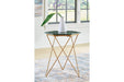 Engelton Green/Gold Accent Table - A4000526 - Vega Furniture